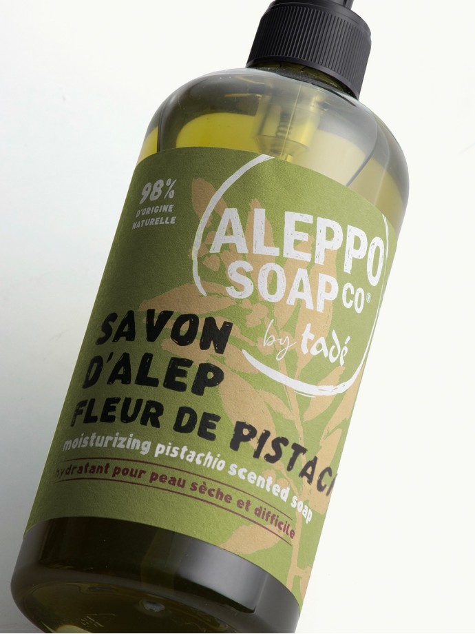 SAVON D'ALEP LIQUIDE · Fleur de Pistache