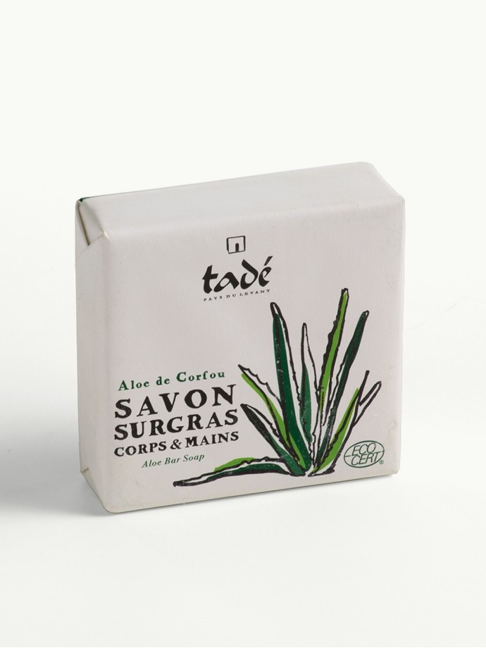 Savon Surgras Aloe de Corfou · Certifié ECOCERT 100g