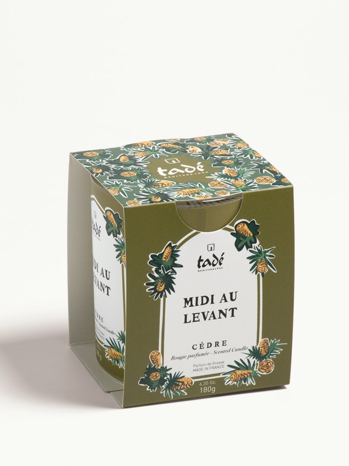 Bougie parfumée Cèdre Tadé, Midi au Levant