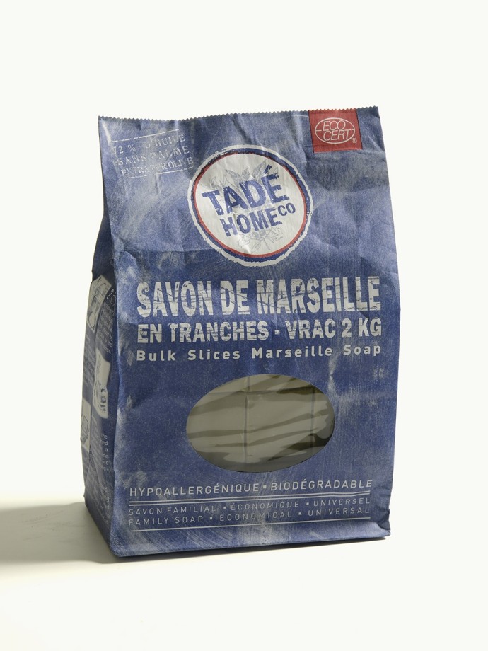 Savon de Marseille en tranches Vrac 2kg Certifié COSMOS NAT