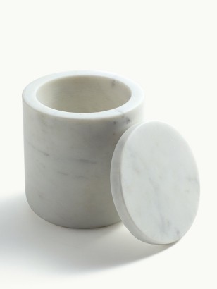 Cotton box White Marble x 2pcs